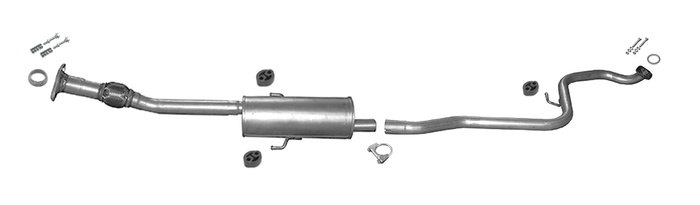 Mittelschalldämpfer für TOYOTA YARIS 1.4 D-4D 90PS Ab 09.2011 Auspuff
