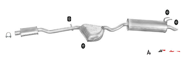 Auspuff FIAT MAREA 1.9 2.4 TD JTD Stufenheck / Weekend Kombi Auspuffanlage