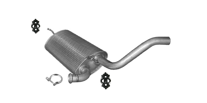 Endschalldämpfer für RENAULT LAGUNA III 2.0 Auspuff Endtopf