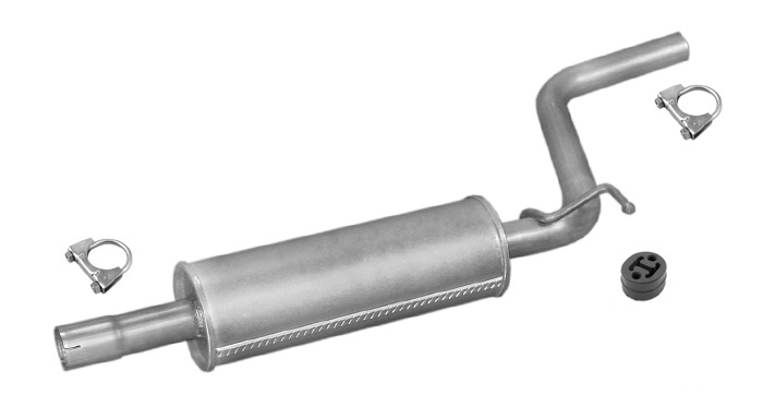 Mittelschalldämpfer VW CADDY III 2.0 SDI Diesel 51 kW 2004-2010 Auspuff