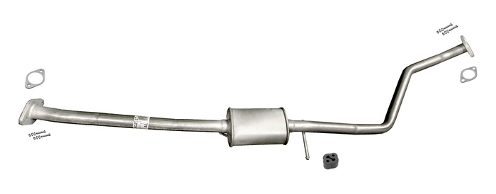 Mittelschalldämpfer für KIA RIO I (DC) 1.3 1.5 ab 08.2002 Auspuff