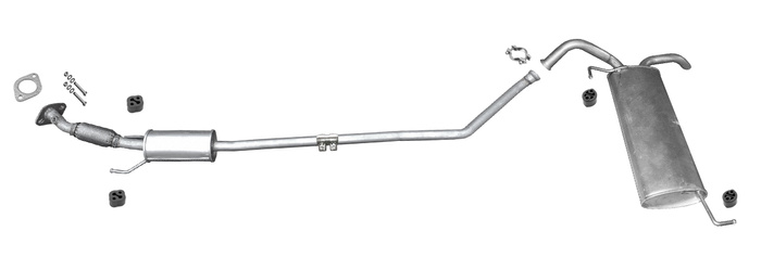 Auspuff für KIA PICANTO II (TA) 1.0 CVVT 69PS Auspuffanlage