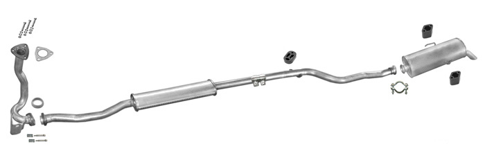 Auspuff PEUGEOT 106 1.5 D 58PS ohne KAT 07.1994-2004 Auspuffanlage