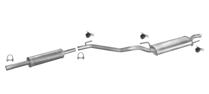 Auspuff VW GOLF 3 III 1.4 1.6 1.8 Schrägheck Cabrio 1993-1997 Auspuffanlage