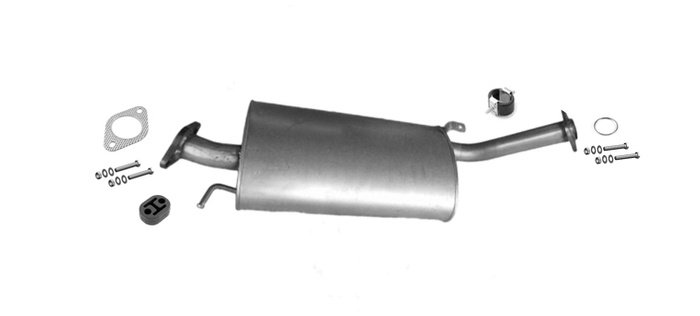 Mittelschalldämpfer für NISSAN PATROL 3.0 DTi 4WD 158PS Ab 1999 3-Türen Auspuff