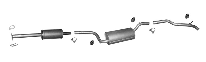 Auspuff für FORD C-MAX II FOCUS III 1.0 EcoBoost 2012-2020 Auspuffanlage