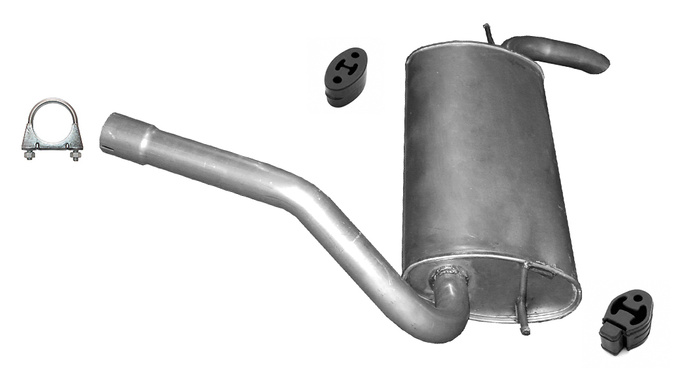 Endschalldämpfer für FORD FOCUS C-MAX 2.0 TDCi  Auspuff Endtopf