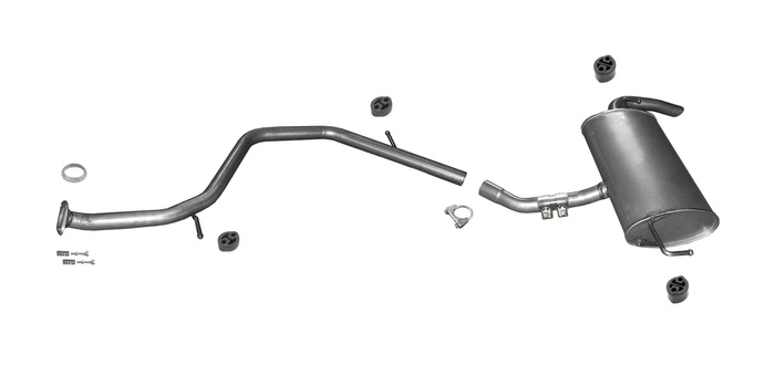 Auspuff für TOYOTA AURIS (E18) 1.8 Hybrid Liftback Auspuffanlage