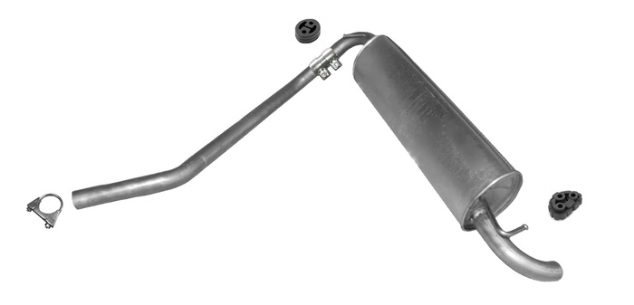 Endschalldämpfer für FIAT PANDA II 1.2 1.4 Natural Power CNG Auspuff Endtopf