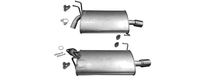 Endschalldämpfer für HONDA ACCORD VII 2.4 190 PS Auspuff