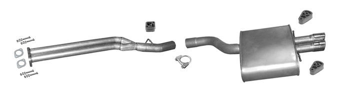 Auspuff für BMW 5 (E60 E61) 535d 3.0 D 272PS 2004-2010 Auspuffanlage