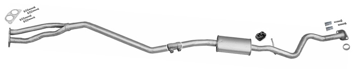 Mittelschalldämpfer für BMW 3 E90 E91 E92 E93 320i 320 si 2.0 16V Auspuff