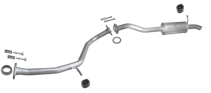 Auspuff TOYOTA AURIS I 2.0 D-4D Auspuffanlage
