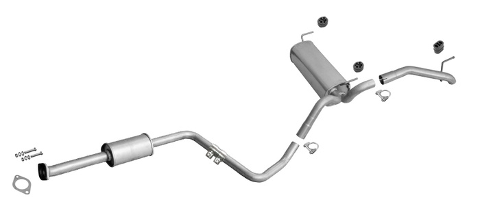 Auspuff mit MSD für OPEL ASTRA J 1.4 Turbo 120/140PS Schrägheck / GTC