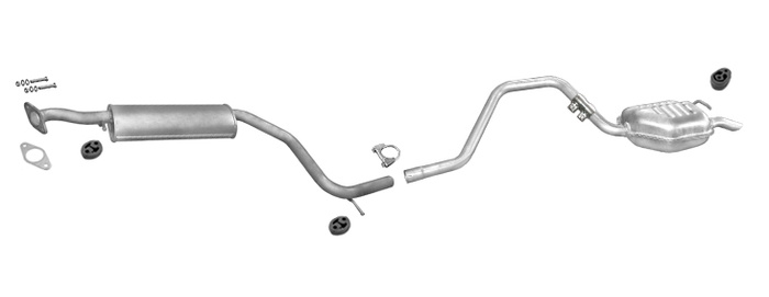 Auspuff FORD MONDEO MK2 2.0 Kombi 1998-2000 Auspuffanlage