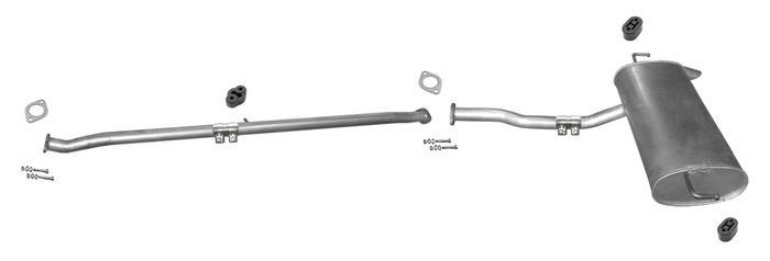 Auspuff für HYUNDAI ix35 KIA SPORTAGE(SL) 2.0 CRDi ab 2010 Auspuffanlage