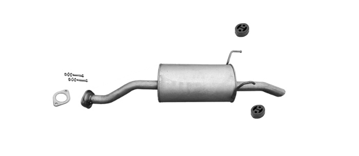 Endschalldämpfer für HONDA CIVIC VII 1.4 1.6 Stufenheck Auspuff Endtopf