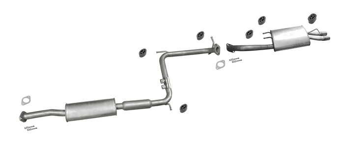 Auspuff für HYUNDAI SONATA III 2.0 16V 1.8 8V 1993-1998 Auspuffanlage