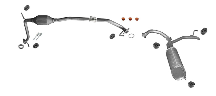 Auspuff für Honda Civic 1.4i  5-Türen 2008-2012 Auspuffanlage