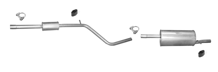 Auspuff für DACIA SANDERO 1.6 87 PS Hi-Flex Bio-Petrol Auspuffanlage