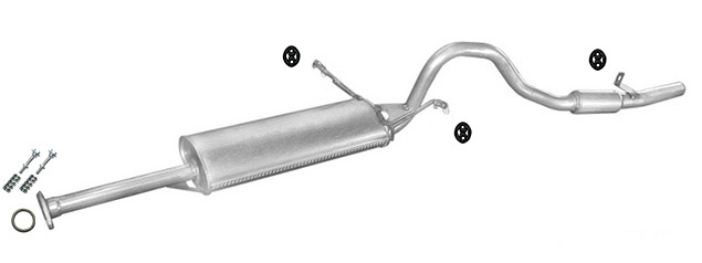 Auspuff SUZUKI VITARA WAGON 1.6 4x4 1995-1997 Auspuffanlage