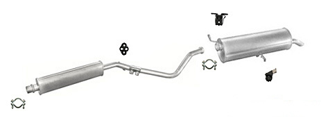 Auspuff PEUGEOT 307 2.0 136PS Auspuffanlage