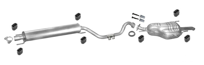 Auspuff OPEL ZAFIRA A 2.0 2.2 DTI 101/125PS 2001-2003 Auspuffanlage