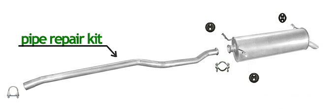 Auspuff CITROEN XANTIA 1.8 1.9 SD 2.0 HDI Schrägheck 1995-2002 Auspuffanlage