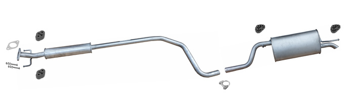 Auspuff für CHEVROLET AVEO T300 1.2 1.4 ab 2011 Schrägheck Auspuffanlage