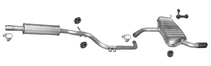 Auspuff AUDI A3 (8P1) 1.6 2003-2008 Auspuffanlage