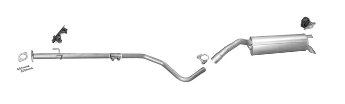 Auspuff für FIAT BRAVO II 1.6 JTD MJTD Auspuffanlage