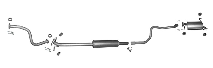 Auspuff +Rohr für SUZUKI SWIFT IV 1.2 10.2010-12.2016 Auspuffanlage