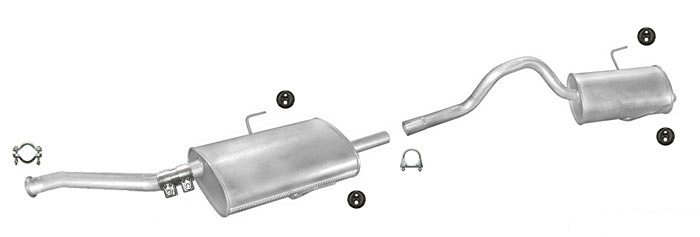 Auspuff RENAULT GRAND ESPACE 3 III 2.0 16V 140PS Auspuffanlage