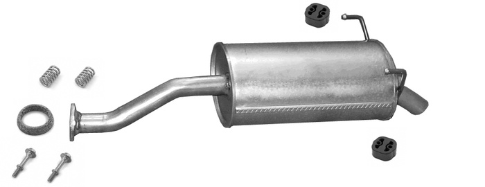 Endschalldämpfer für HONDA CIVIC VII 1.4 1.6 Schrägheck 01-2005 Endtopf Auspuff