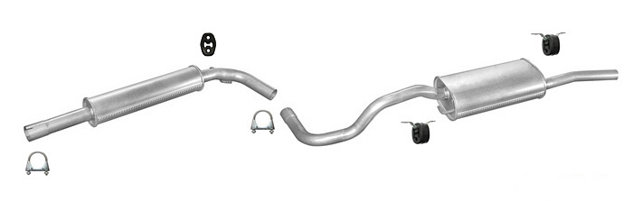 Auspuff SEAT CORDOBA 1.6 1.8 1.9 SDi 2.0 2.0 GTI Auspuffanlage