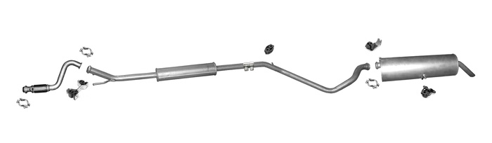 Auspuff CITROEN C4 I 1.4 Schrägheck Coupe +Rohr Auspuffanlage