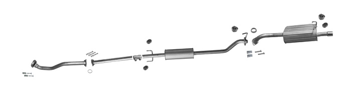 Auspuff für HONDA CR-V MK III 2.0 VTEC 16V 150PS +Rohr Auspuffanlage