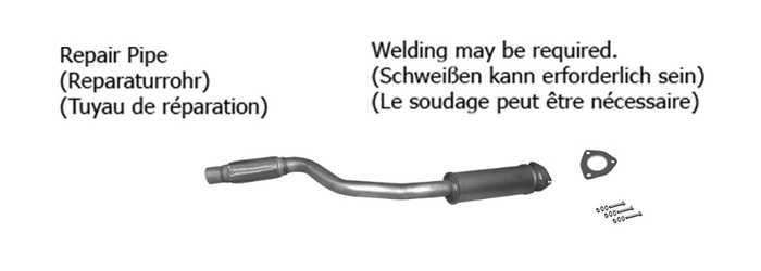Reparaturschalldämpfer für CHEVROLET LACETTI 1.8 122PS Ab 03.2005 Auspuffanlage