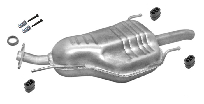 Endschalldämpfer OPEL ZAFIRA A 2.0 DI DTI 82/101 PS 1999-2005 Auspuff