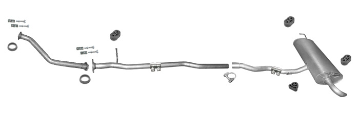 Auspuff für NISSAN QASHQAI 1.5 DCI +Röhre Auspuffanlage