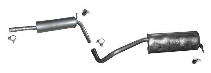 Auspuff für SKODA FABIA III SEAT IBIZA IV VW POLO 1.0 2014-2021 Auspuffanlage