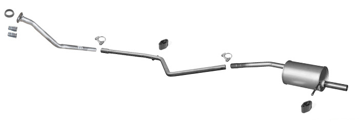 Auspuff DACIA SANDERO I 1.5 DCI auch STEPWAY 08-12 +Rohr Vorne Auspuffanlage