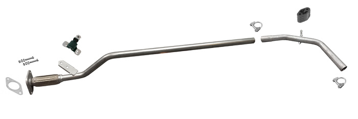 Rohr Vorne und Mitte für DACIA LOGAN II / SANDERO II 0.9 90 TCe Auspuff Flexrohr