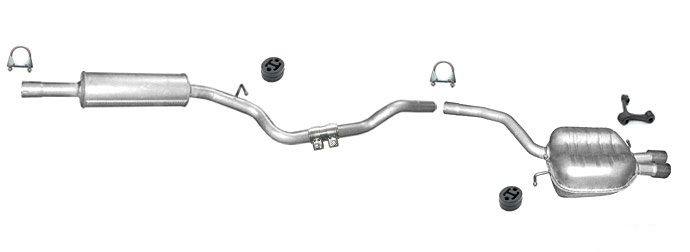 Auspuff VW PASSAT B6 & CC 2.0 TDI 140PS Stufenheck Variant Coupe