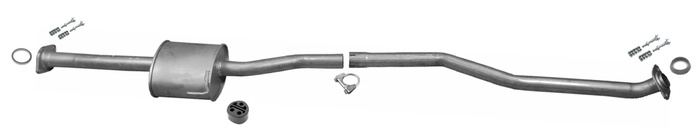 Mittelschalldämpfer für TOYOTA PREVIA 2.4i 16V 156PS 04.2003-2006 Auspuff