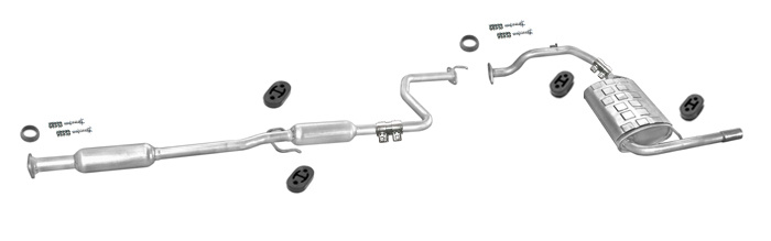 Auspuff HONDA CIVIC IV 1.4 Schrägheck 1987-1991 Auspuffanlage