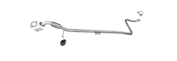 Rohr FORD FIESTA VI 1.25 1.4 16V 07.2008-08.2009 Auspuff Mittelrohr Flexrohr
