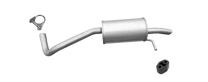 Endschalldämpfer für  VW FOX 1.4 8V Auspuff Endtopf