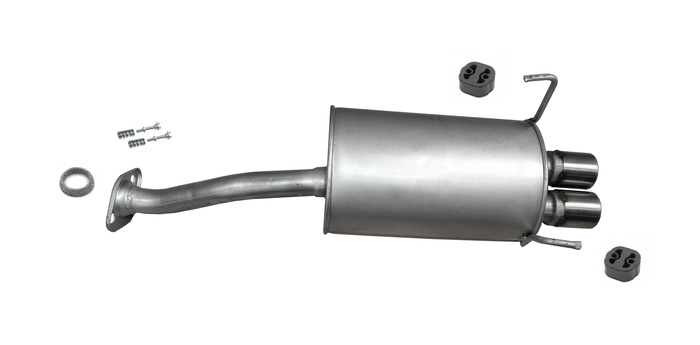 Endschalldämpfer für HONDA CIVIC VII 1.4 1.6 Sport Fließheck Chromblende Auspuff