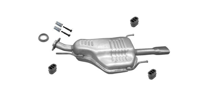 Endschalldämpfer für OPEL ZAFIRA A 2.0 OPC Auspuff Endtopf